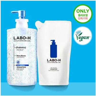 라보에이치 쿨링&노세범샴푸 750ML 리필 기획