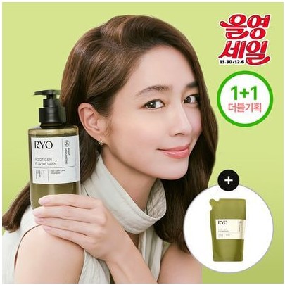 려 루트젠 여성맞춤볼륨 탈모증상케어 샴푸 353+353ML 더블기획